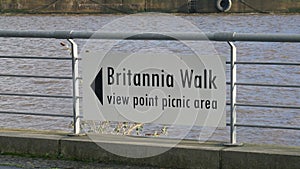 Britannia Walk at Ocean Terminal Edinburgh - EDINBURGH, SCOTLAND - JANUARY 10, 2020