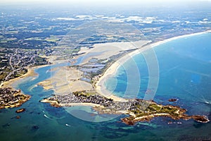 Britanny south from glenan to quiberon groix quimper lorient gulf of morbihan in french atlantic coast ocean France photo