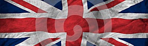 Brithish UK flag blowing in the wind