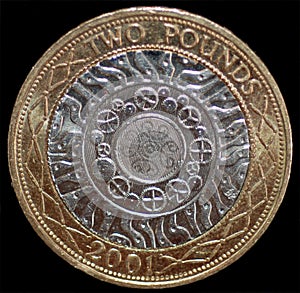 A British 2 Pound Coin