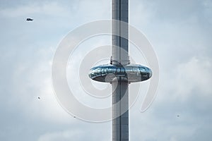 British Airways i360 observation deck in Brighton, UK.