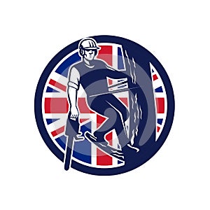 British Arborist Union Jack Flag Icon