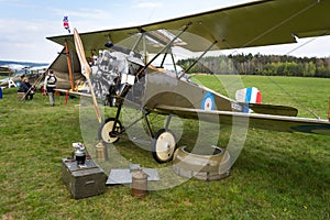 British biplane aircraft from First World War Sopwith Strutter replica