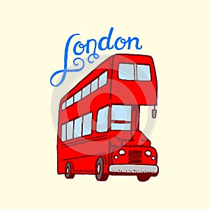 British, bus in London and the gentlemen. symbols, badges or stamps, emblems or architectural landmarks, United Kingdom