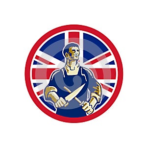 British Butcher Union Jack Flag Icon