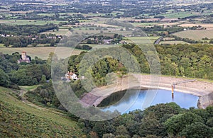 British Camp Resevoir,at the base of Herefordshire Beacon,summertime along the Malvern Hills,England,UK