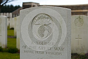 British Cemetery flanders fields great world war photo