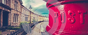 British City Post Box Panorama