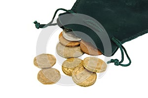 British Coins and a Small Purse