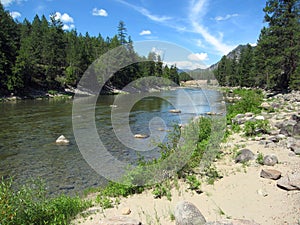 Similkameen River Valley near Hedley in the arid Southern Interior of BC, British Columbia, Canada photo