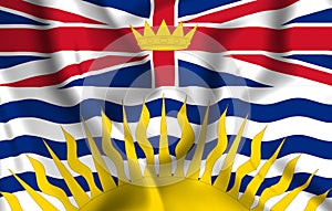 British columbia flag illustration