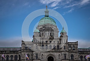 British Columbia parliament building in Victoria