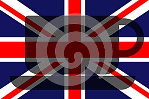 British concept. Union Jack flag