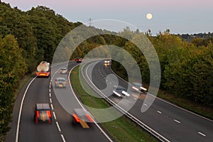 British dual carriageway road