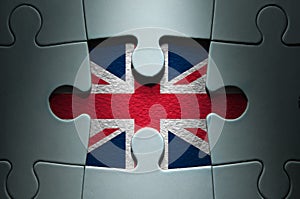 British flag missing jigsaw piece