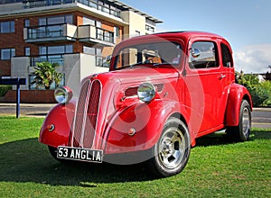 British ford anglia vintage car