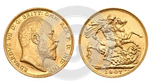 British gold sovereign photo