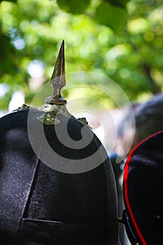 British Home Service a spiked helmet and Blues & Royals peaked c