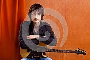 British indie pop rock look young musician