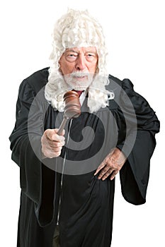 British Judge with Wig - Angry