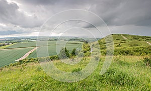 British landscape in a stormy day