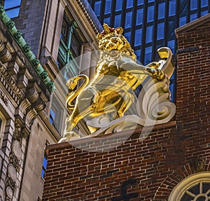 British Lion Faneuil Meeting Hall Freedom Trail Boston Massachusetts photo