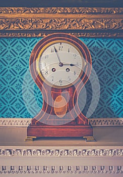 British Luxury Home Clock Detail