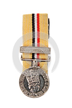 A British Military War Medal for service in Iraq during 2003