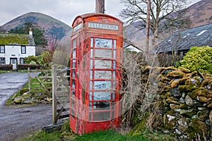 British Phone Box in the English Lake District