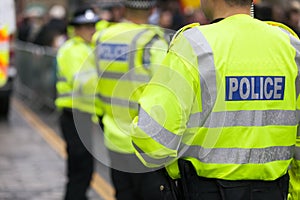 British police crowd control at a UK event