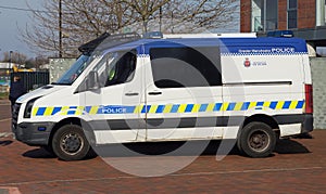 British Police Van in Manchester