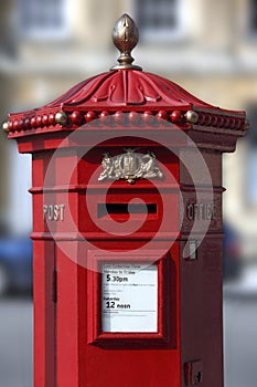 British Post Box - City of Bath - England