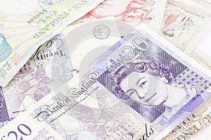 British pound background