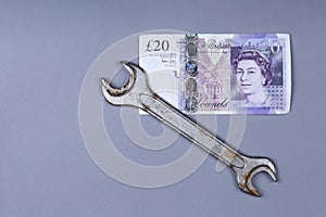 British Pound background