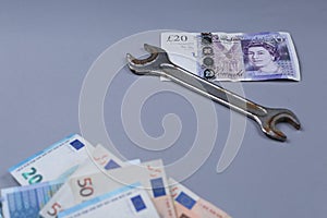 British Pound background