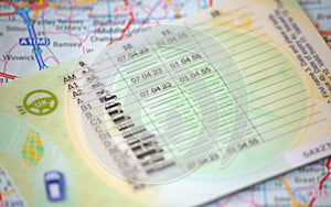 British provisional licence.