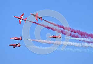 The British Red Arrows. At the English Riviera Airshow. Paignton 2023