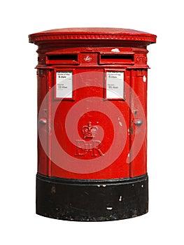 British red post box photo