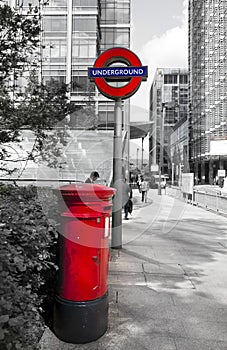 British red post box