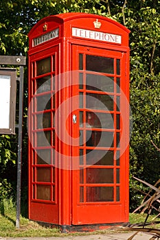 British Red telephone booth