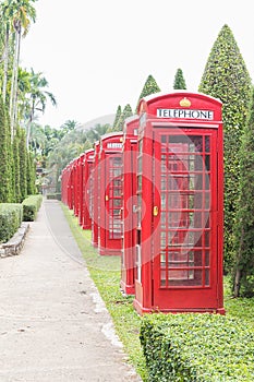 British red telephone booth