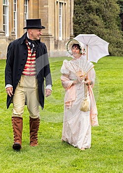 British Regency Period Attire, Worcestershire England.