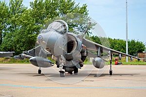 British royal air force harrier jumb jet plane