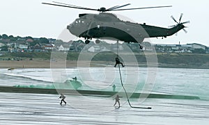 British Royal Marine Commando Helicopter