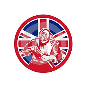 British Sandblaster Union Jack Flag