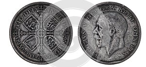 British silver coin