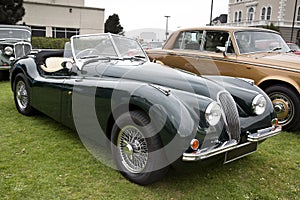 British soft top classic car