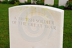 British soldier of the great world war one