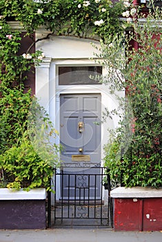 British style squared front door