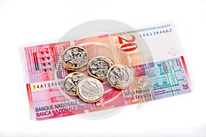 British and Swiss currency